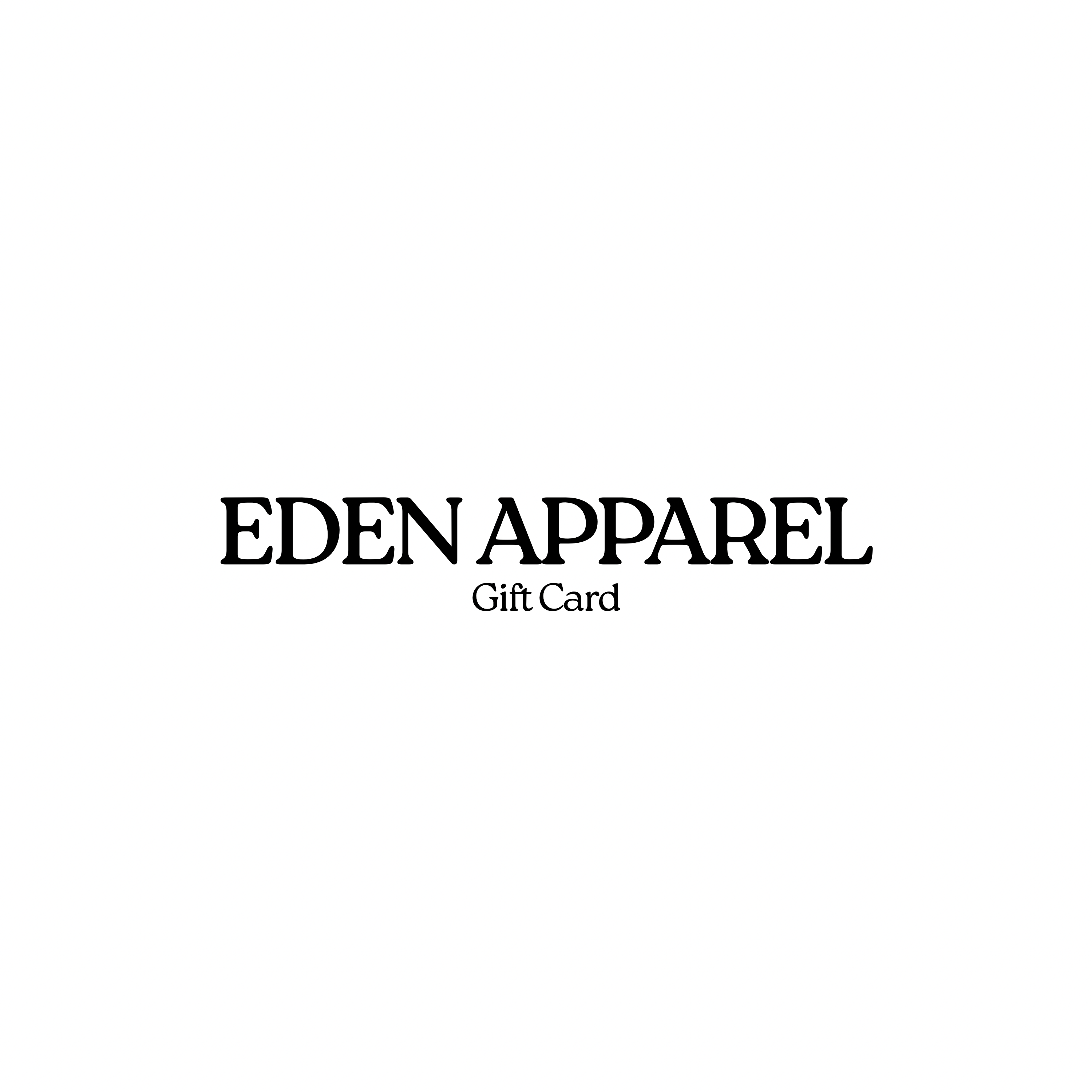 Eden Apparel Gift Card