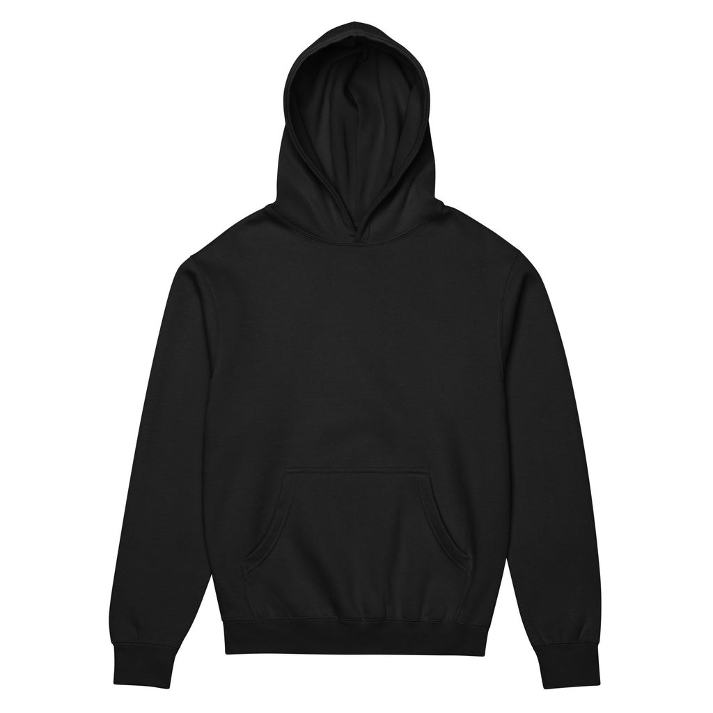 Front of black hoodie on a white background